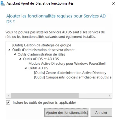 Installation Windows Server 2019