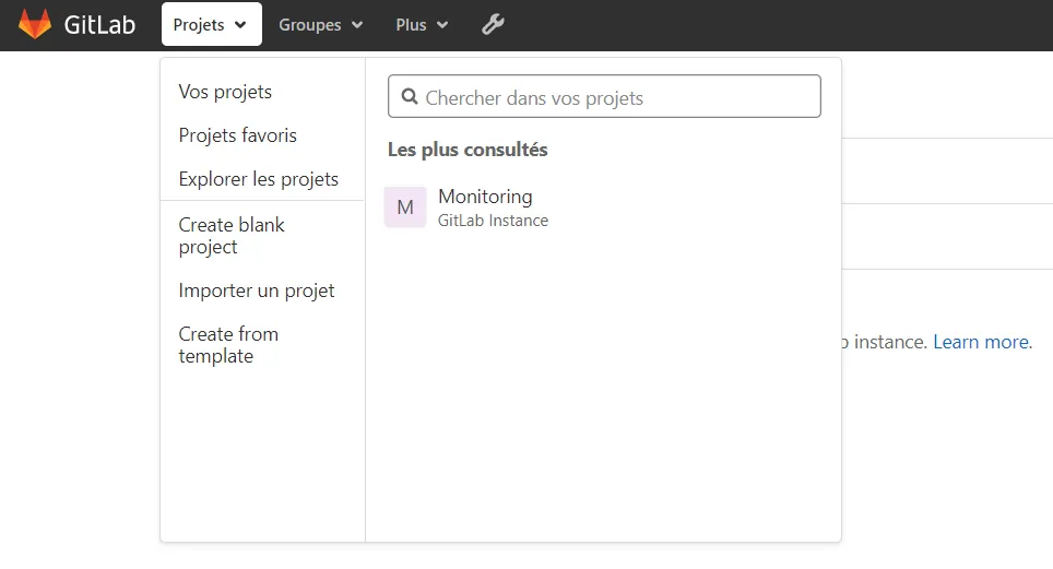 Créer un nouveau projet