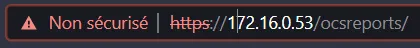 Ecran de configuration