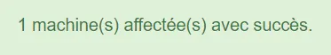 Ecran de configuration