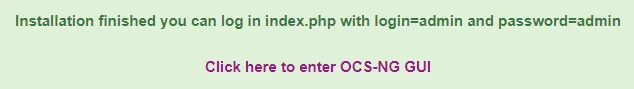 Ecran de configuration