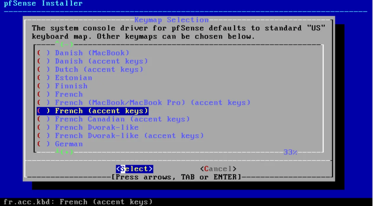 pfsense-langue