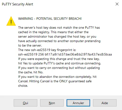 Alerte SSH