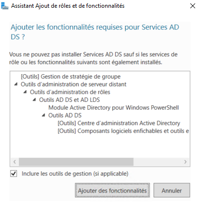 Installation Windows Server 2019