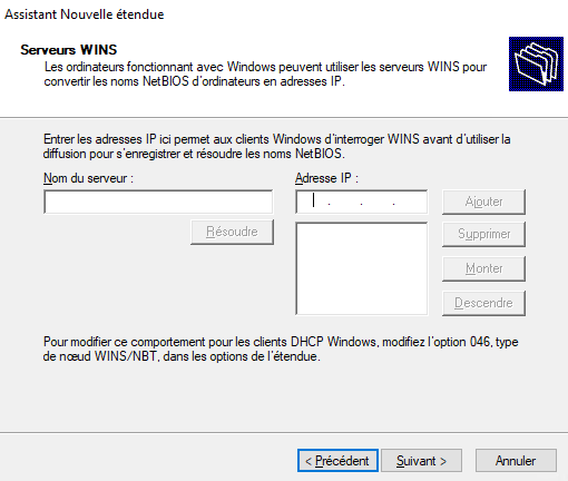 Installation Windows Server 2019