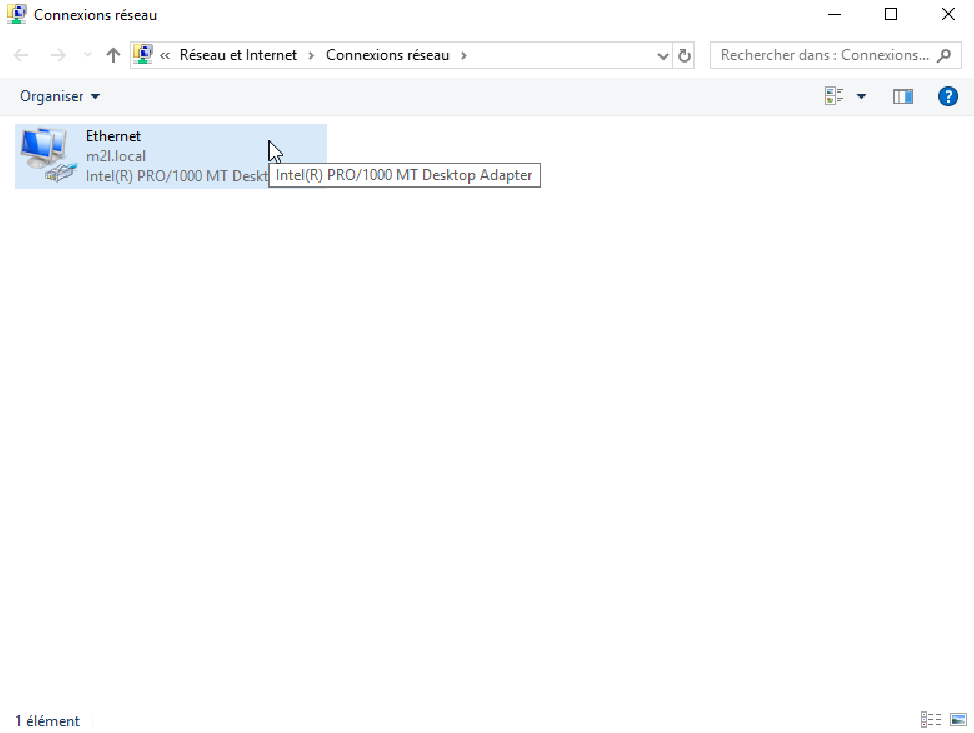 Installation Windows Server 2019