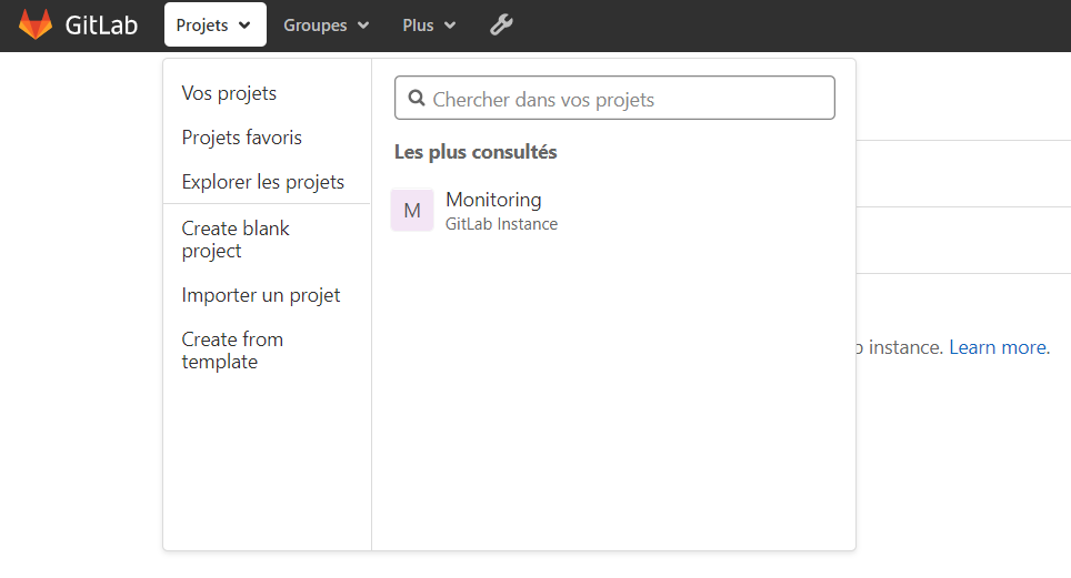 Créer un nouveau projet
