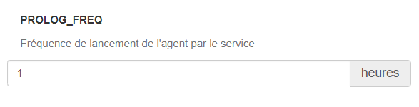 Ecran de configuration