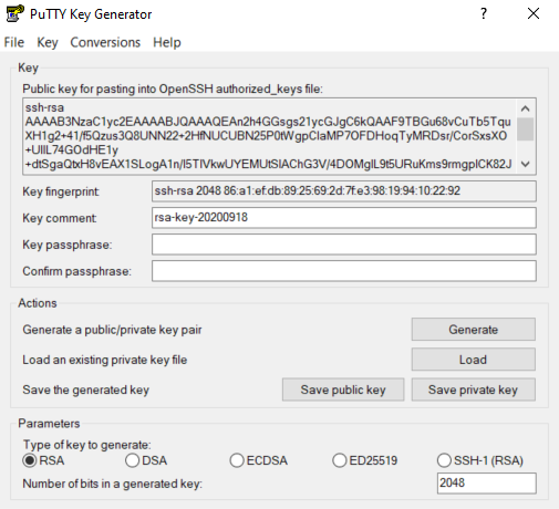 SSH sur Putty pour windows