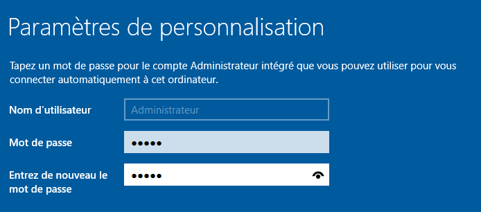 Installation Windows Server 2019